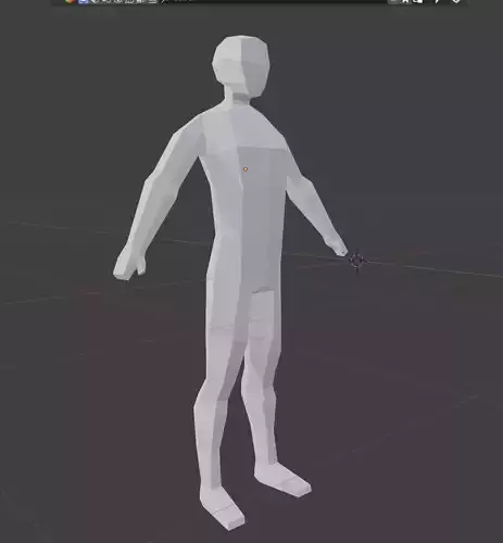 Male Low Poly Base Mesh