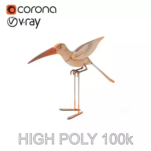 Vintage Bird Sculpture Model Pack