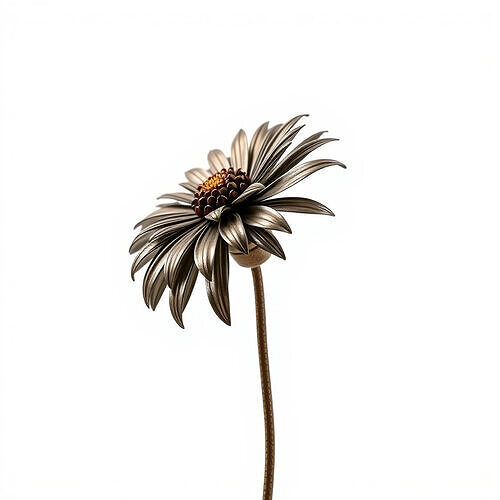 Metallic Flower Model Pack for D Rendering Low-poly 3D model