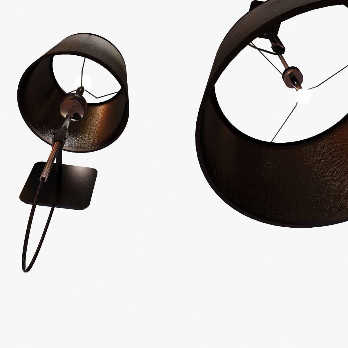 Mantra lighting habana wall and ceiling light 3D model_5