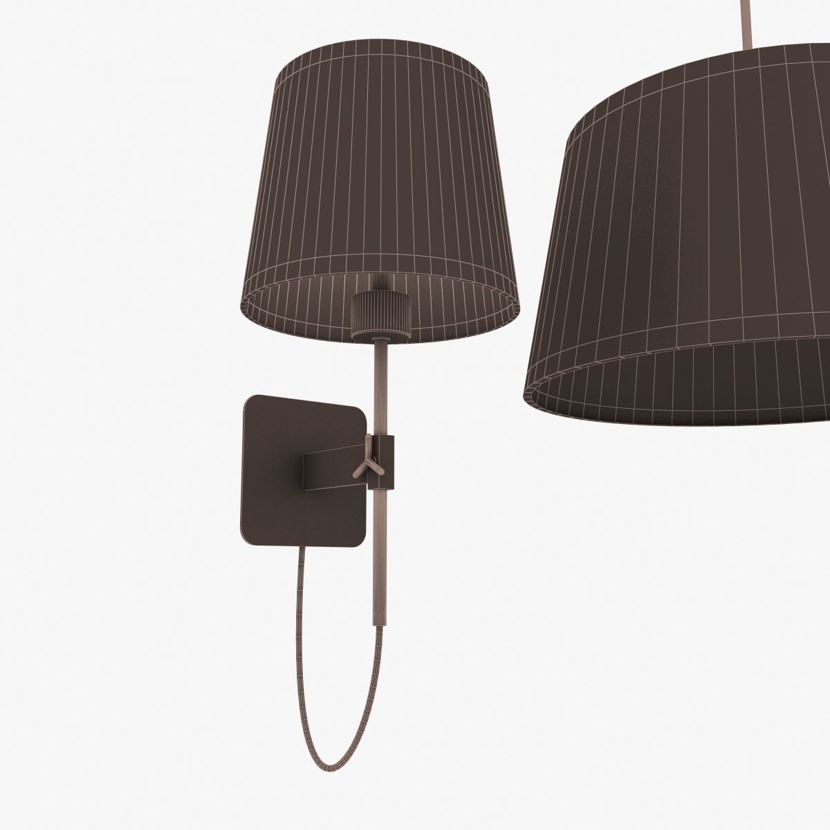 Mantra lighting habana wall and ceiling light 3D model_7