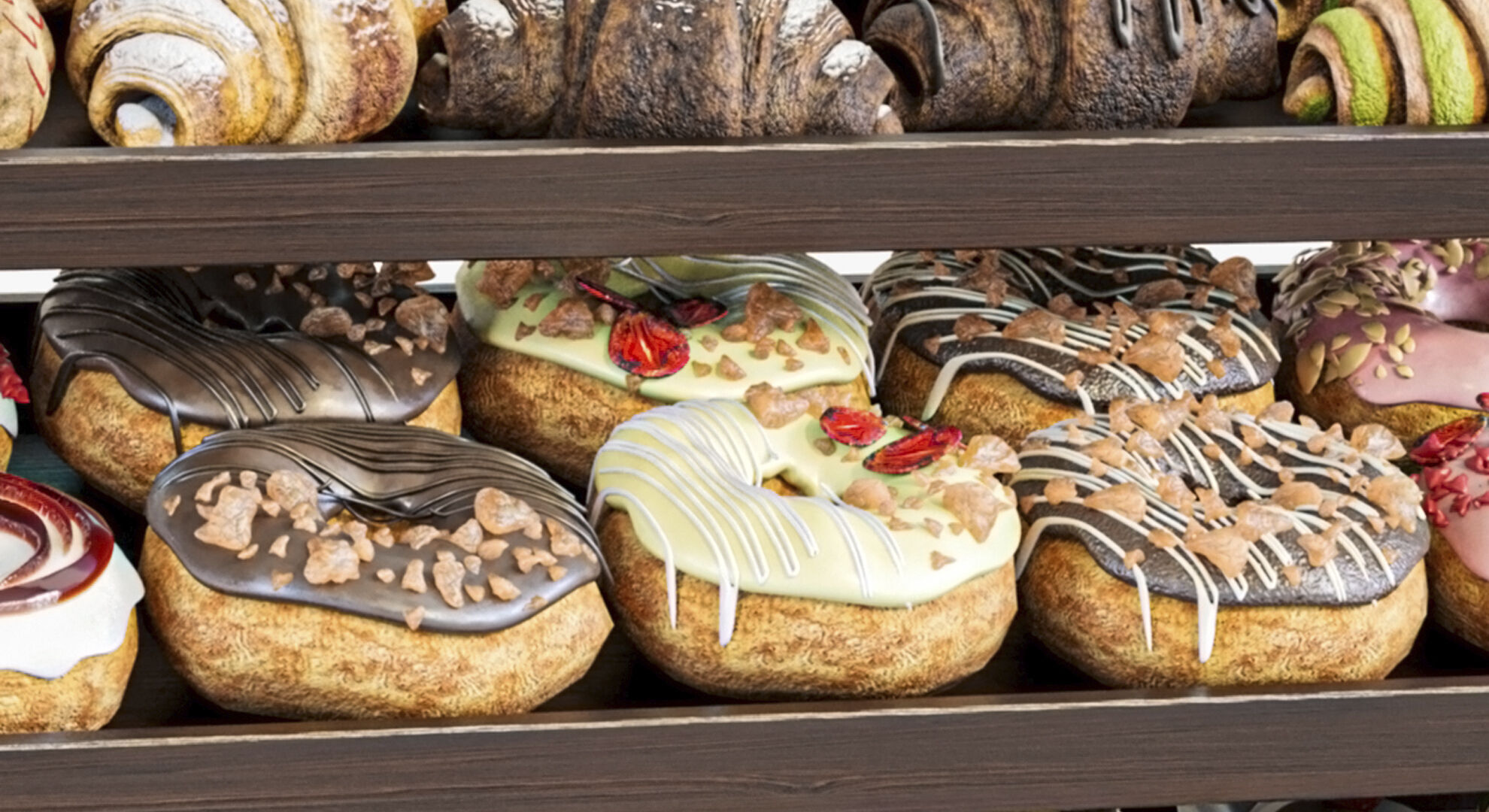 Set of sweets for table setting gender parties  3D model_4