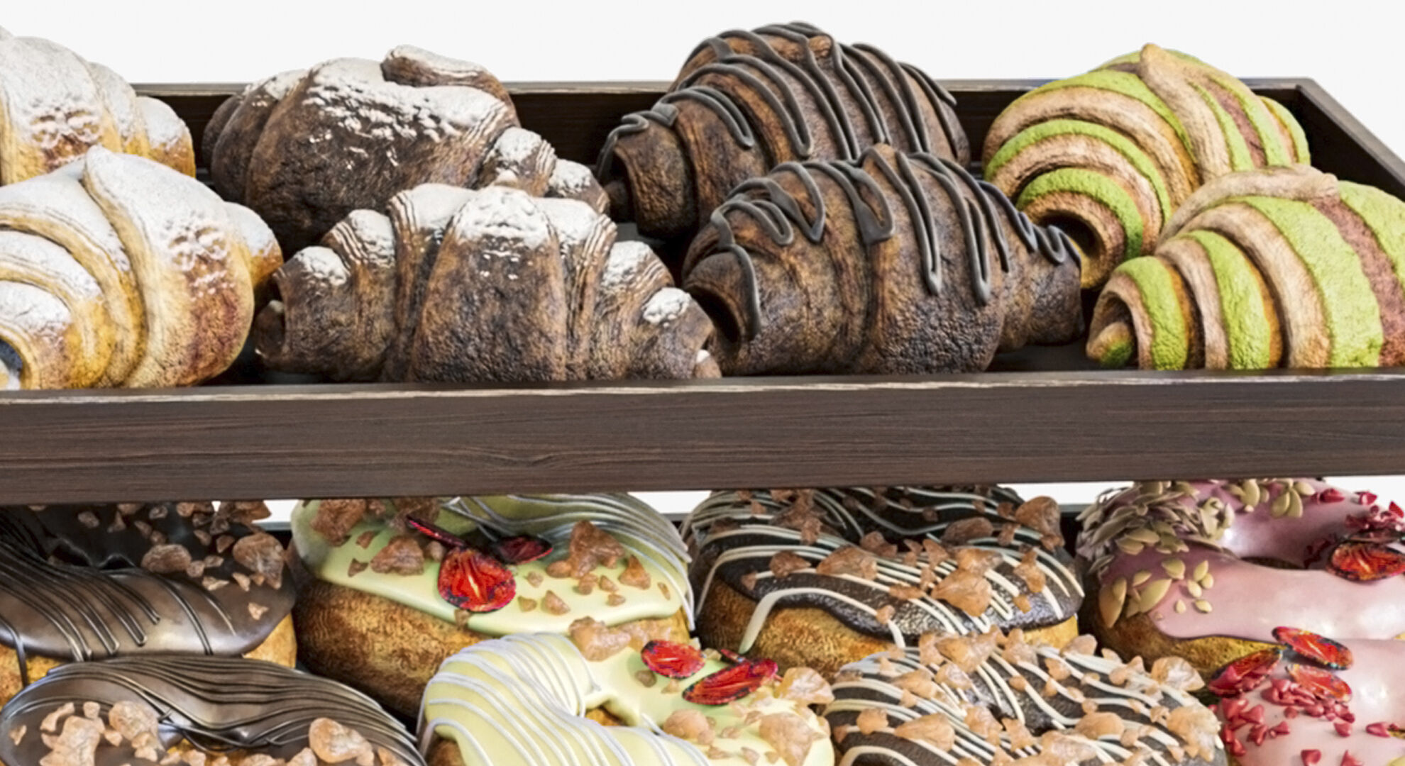 Set of sweets for table setting gender parties  3D model_6