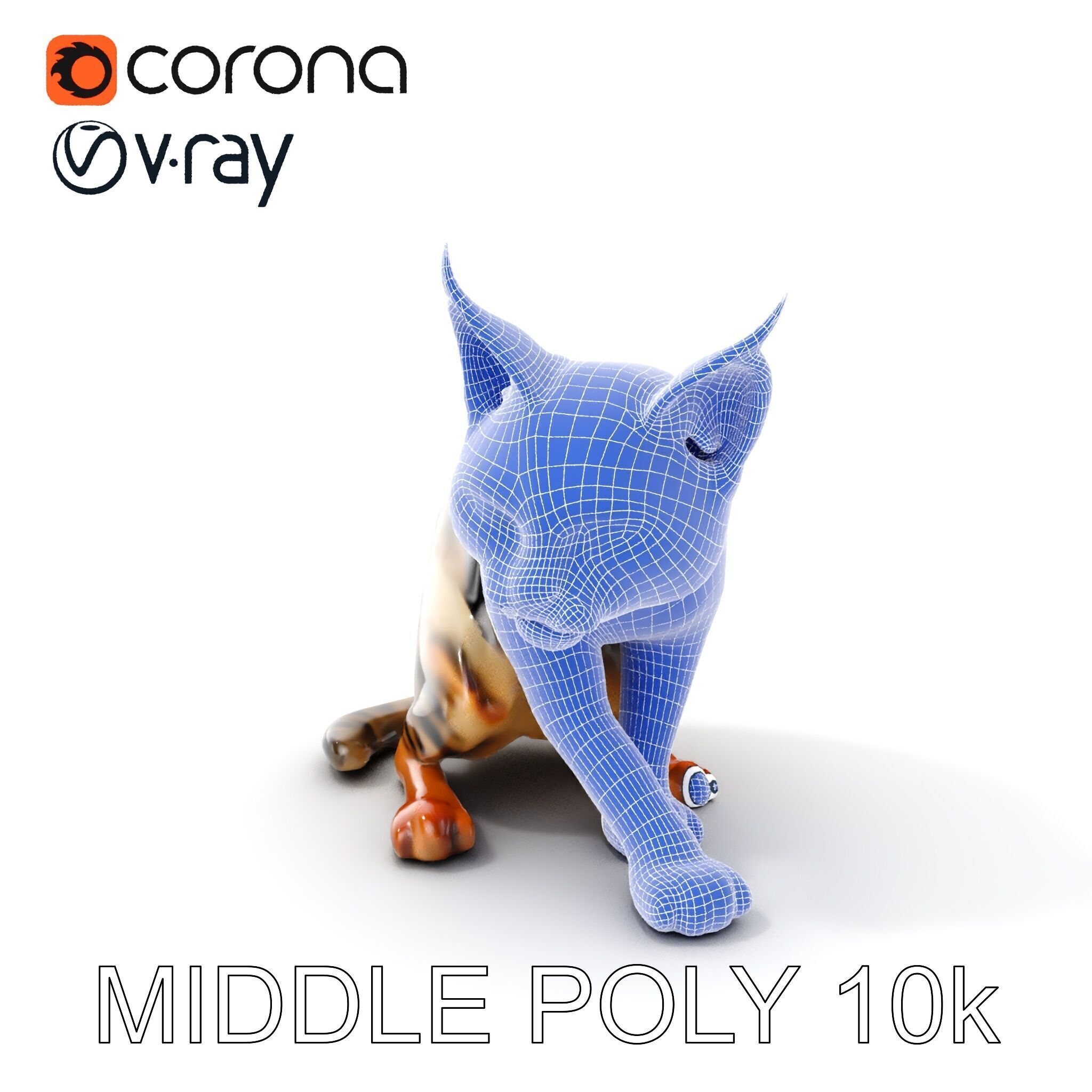 Bengal Cat Model Pack for Realistic Rendering Low-poly 3D model_8