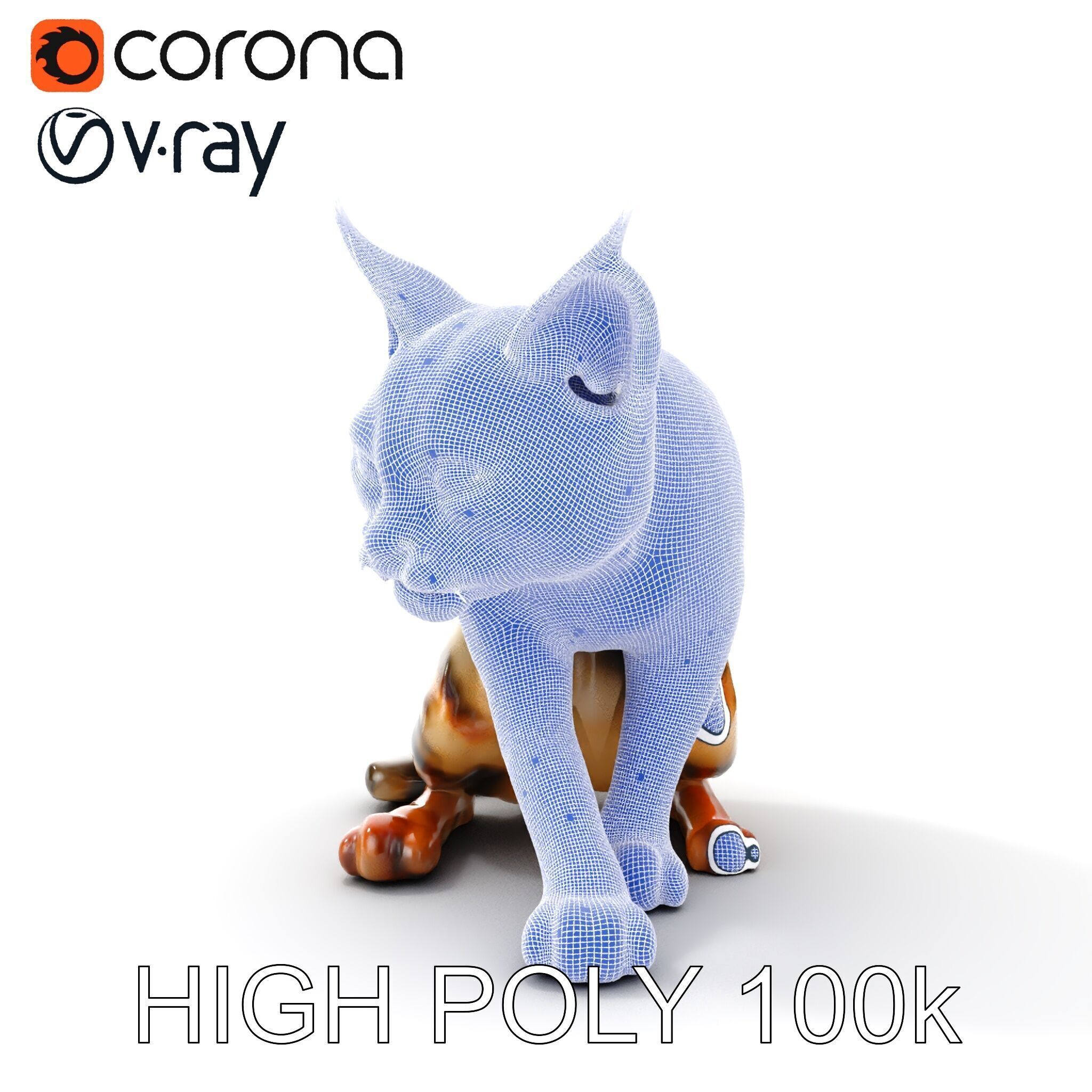 Bengal Cat Model Pack for Realistic Rendering Low-poly 3D model_32