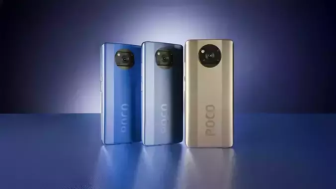 Poco X3 Pro 3D Model Game Ready and Render-Ready