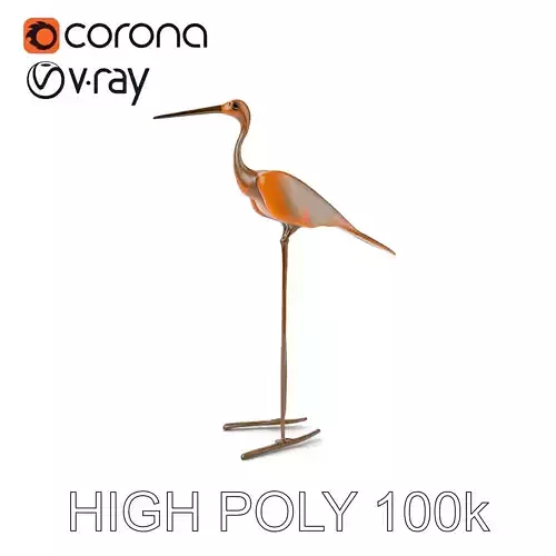 Decorative Crane Sculpture Model Pack