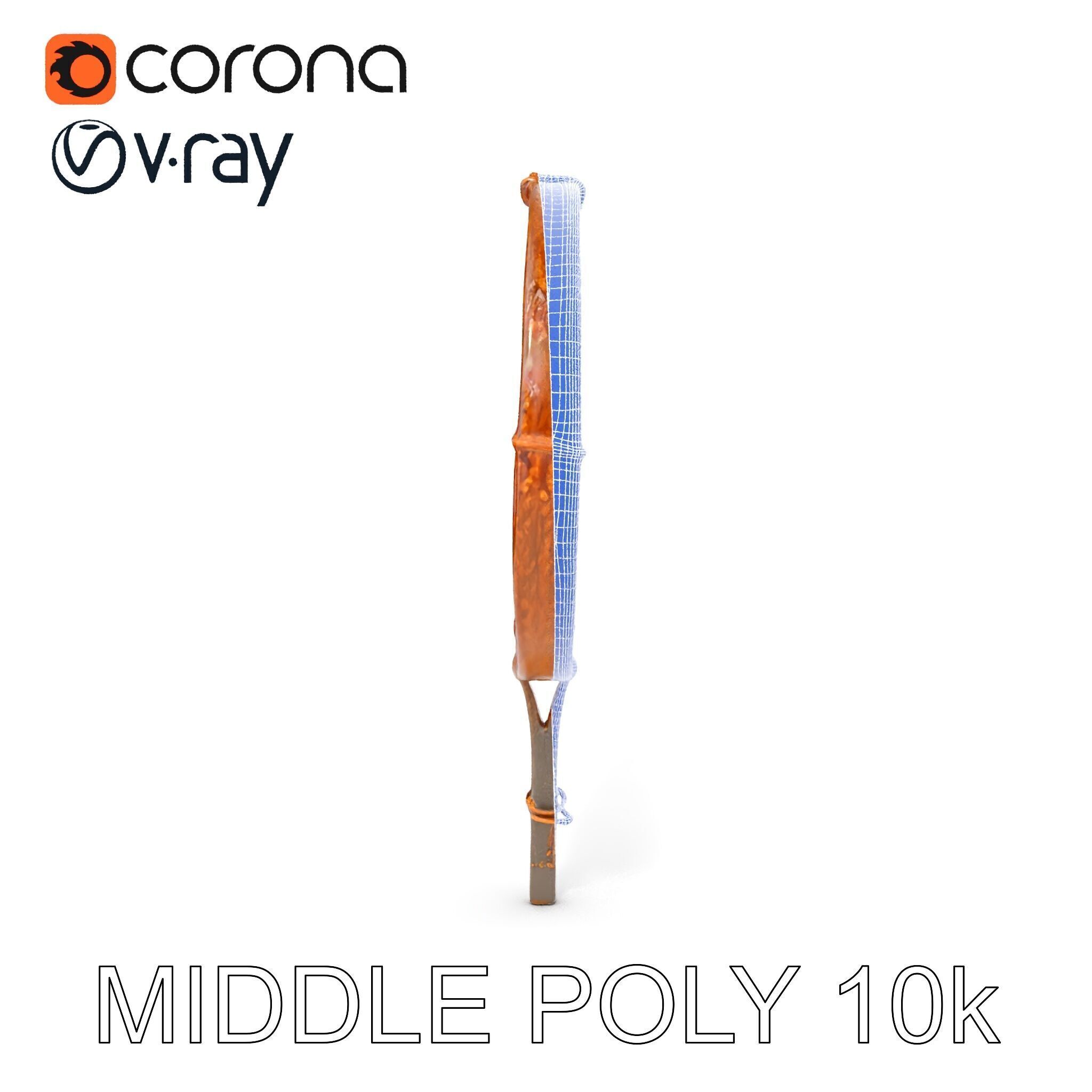 Rustic Spiral Iron Staff model pack Low-poly 3D model_13