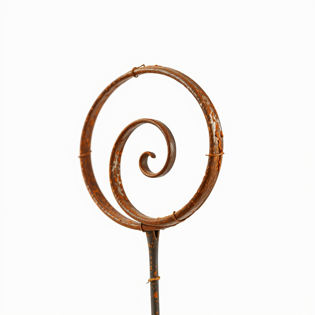 Rustic Spiral Iron Staff model pack Low-poly 3D model_2