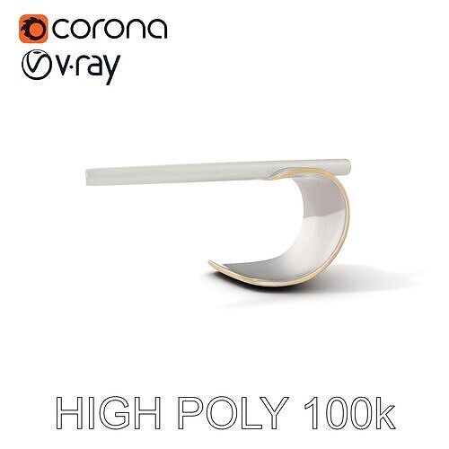 Modern Minimalist Bench Model Pack Low-poly 3D model