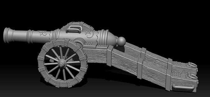 Long Imperial Canon 3D print model