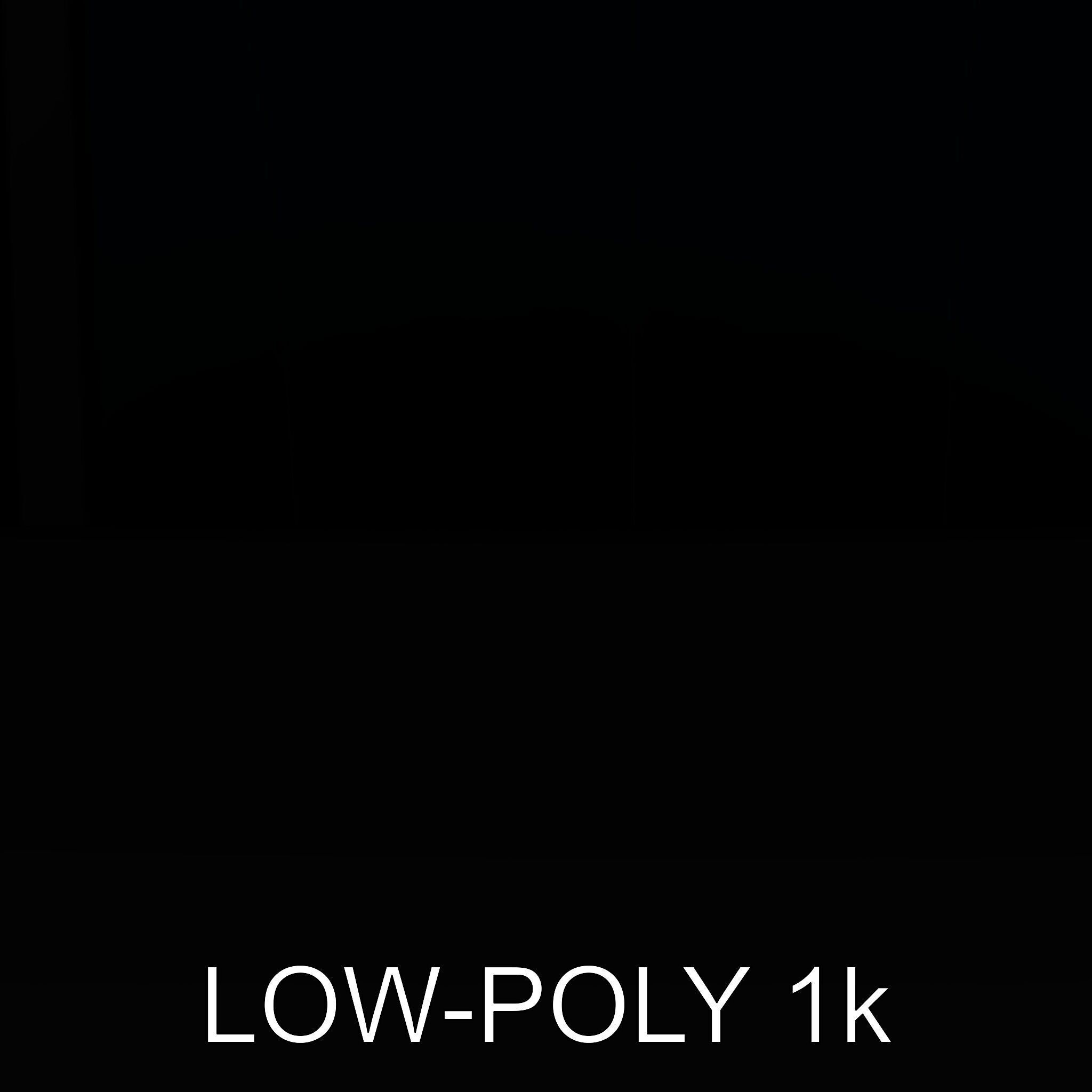 Abstract Bird Sculpture Model Pack Low-poly 3D model_31