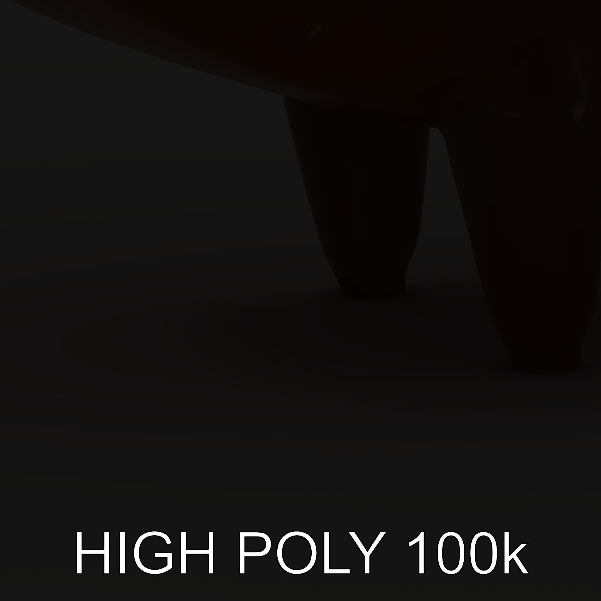 Abstract Bird Sculpture Model Pack Low-poly 3D model_4