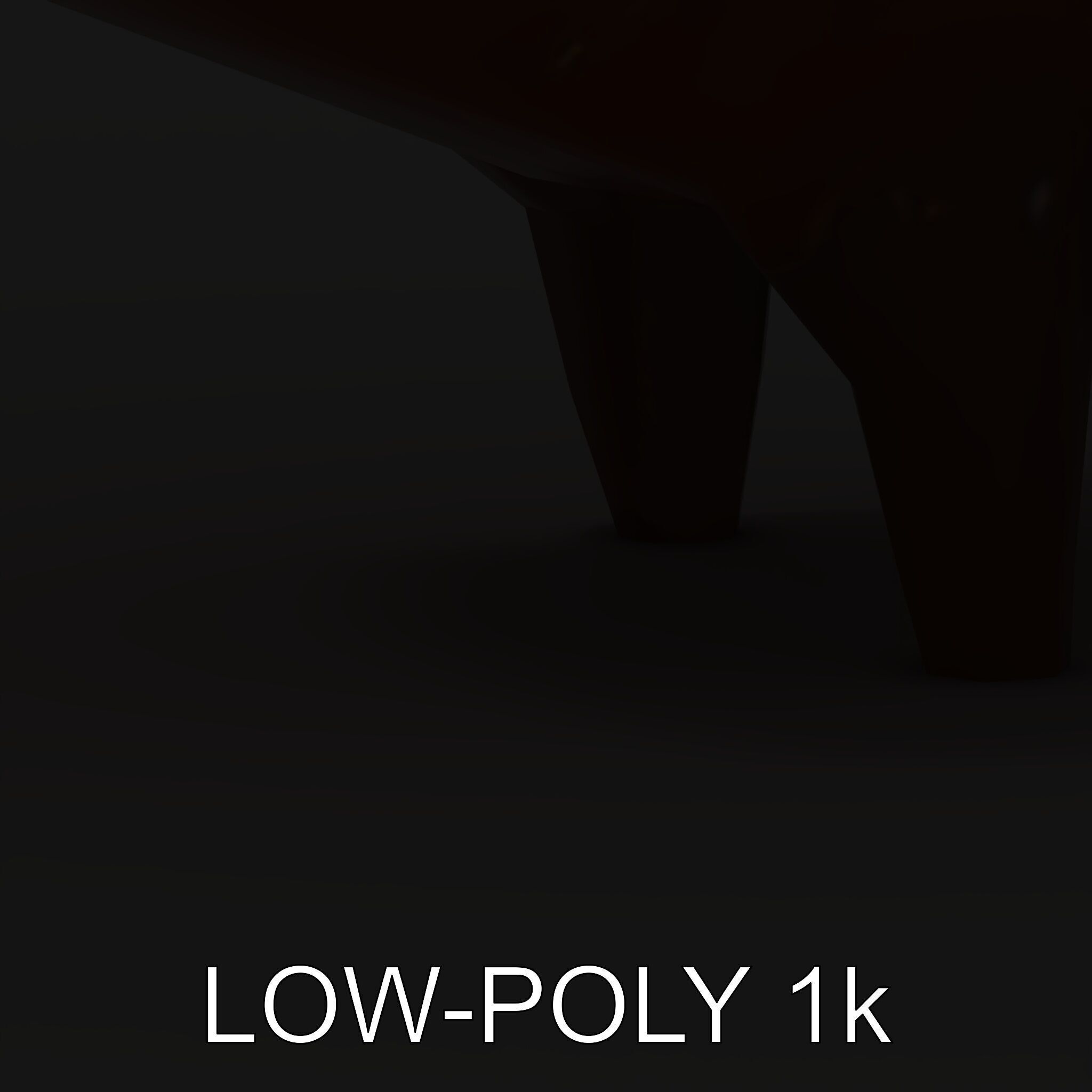 Abstract Bird Sculpture Model Pack Low-poly 3D model_9