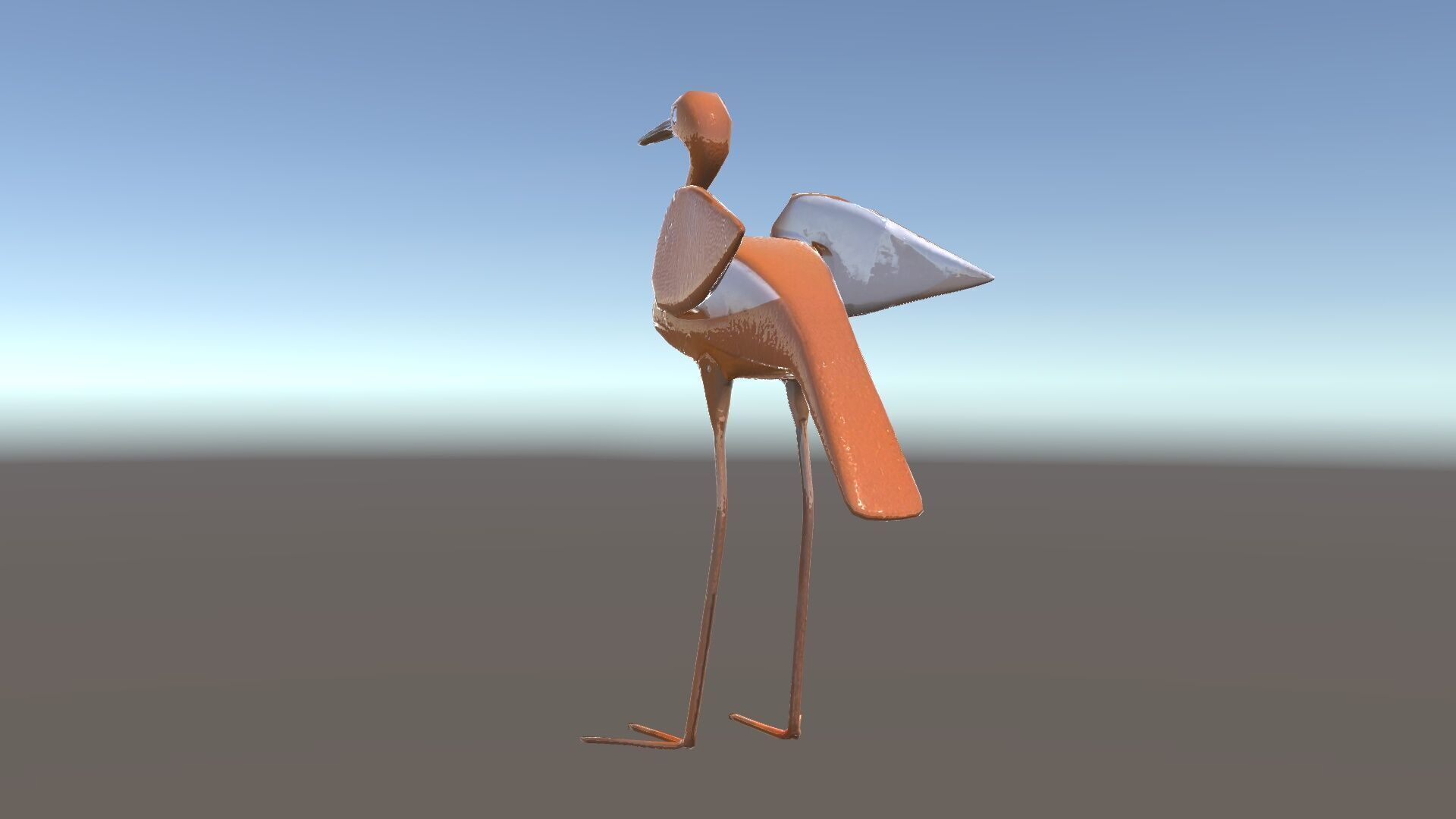 Abstract Bird Sculpture Model Pack Low-poly 3D model_34