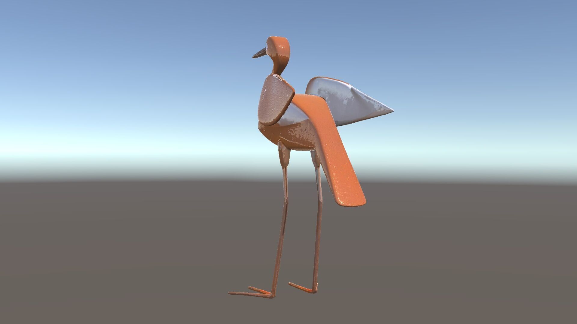 Abstract Bird Sculpture Model Pack Low-poly 3D model_33