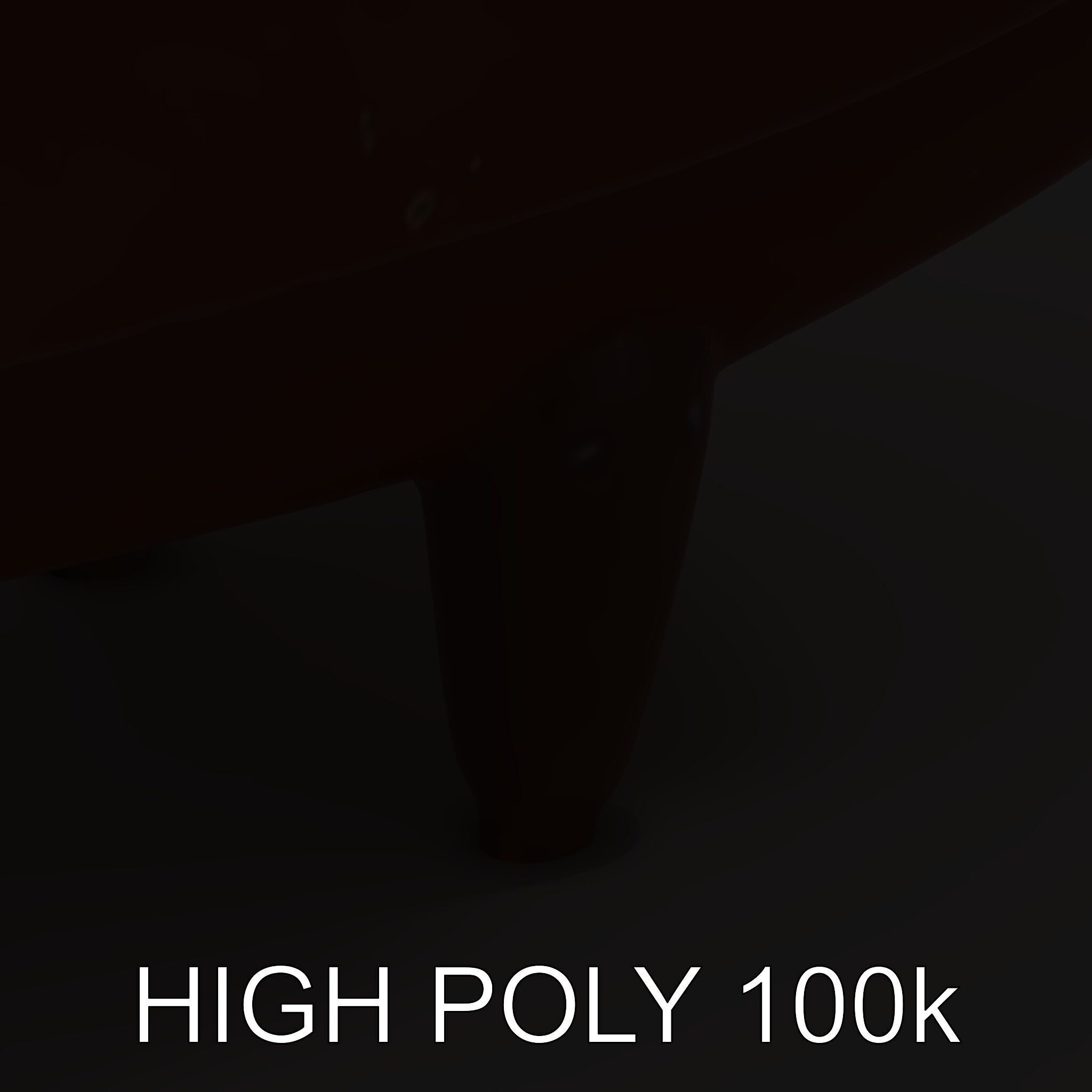 Abstract Bird Sculpture Model Pack Low-poly 3D model_12