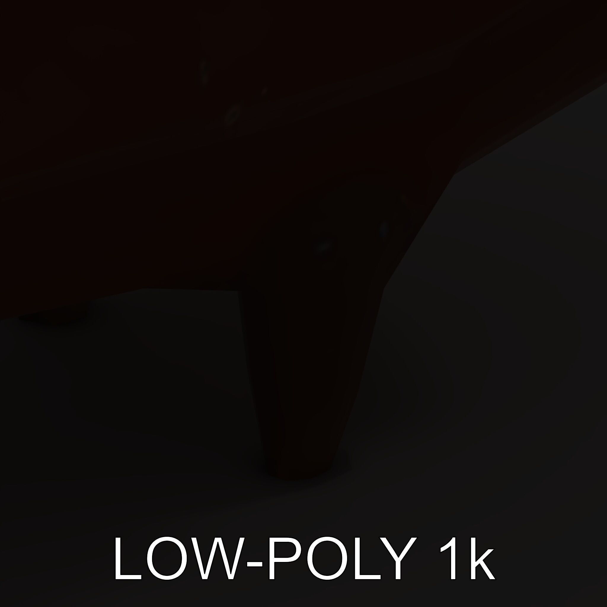 Abstract Bird Sculpture Model Pack Low-poly 3D model_7