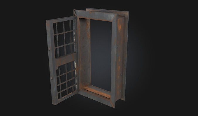 Iron Gate Opening Decorative Entryway 3D model
