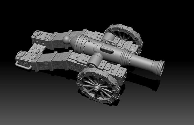 Short Imperial canon 3D print model