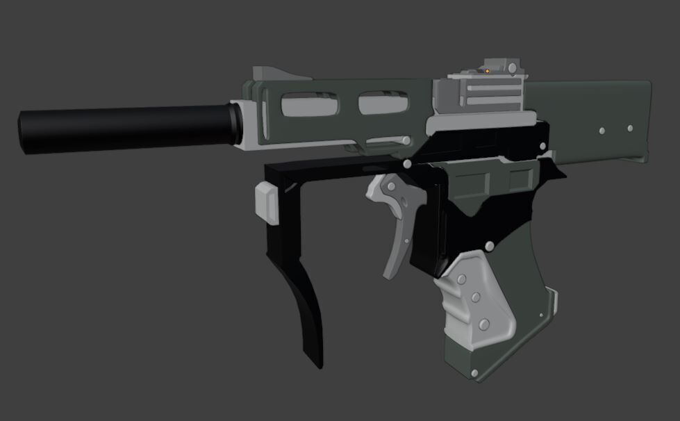 Plastic Gun 3D Model 3D model_5