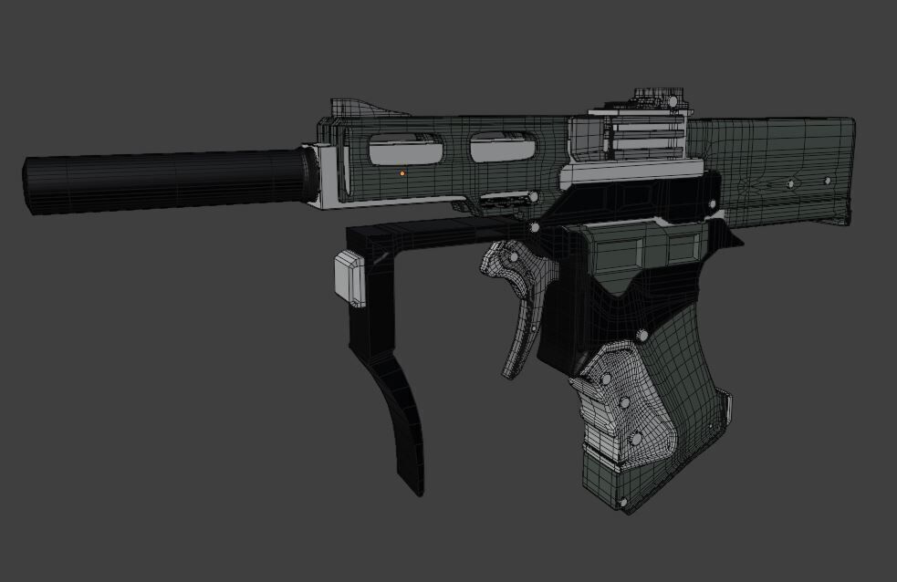 Plastic Gun 3D Model 3D model_6