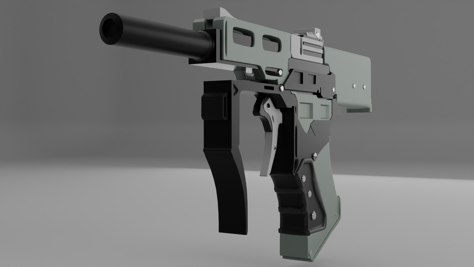 Plastic Gun 3D Model 3D model_2