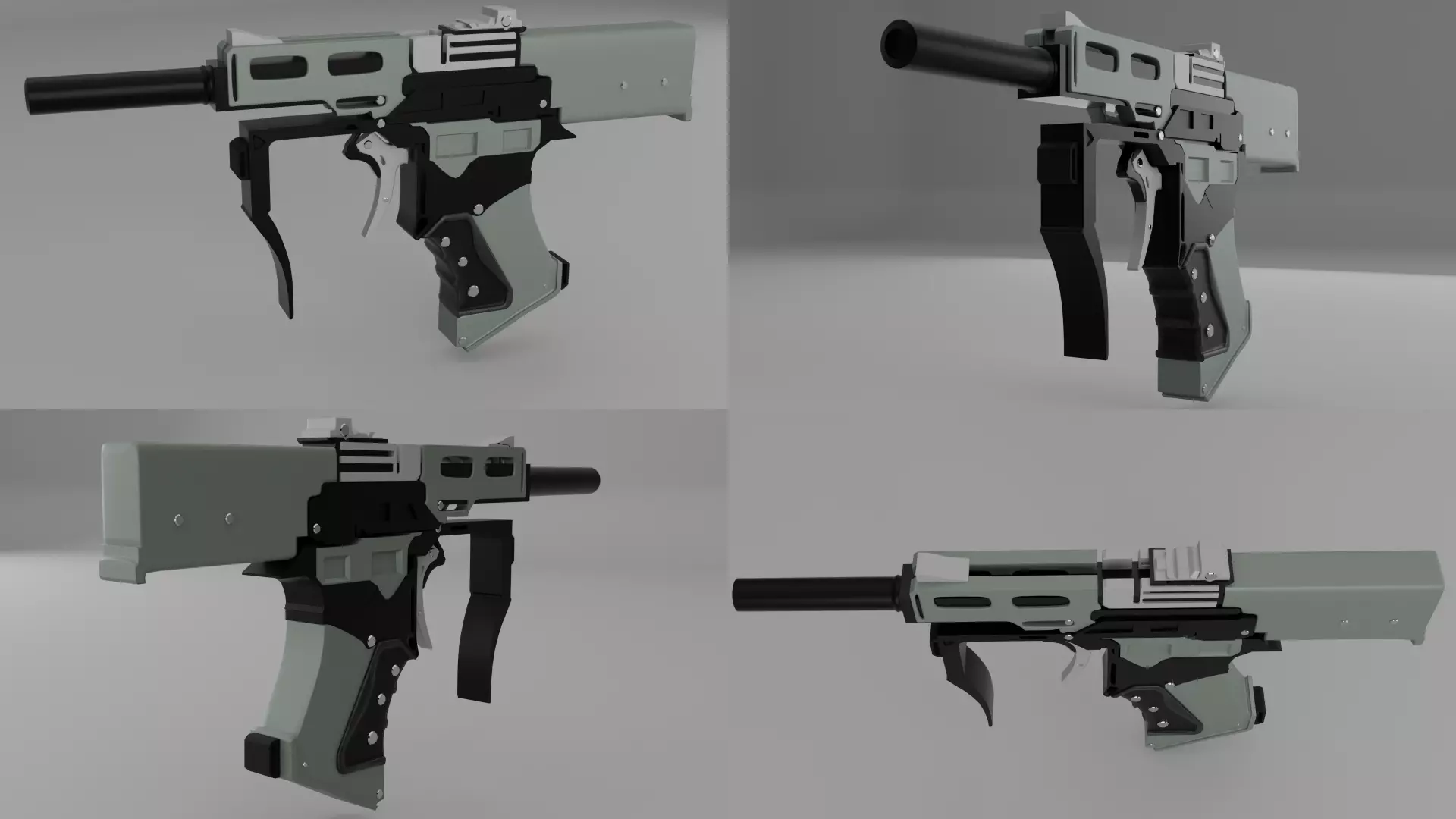 Plastic Gun 3D Model 3D model_0