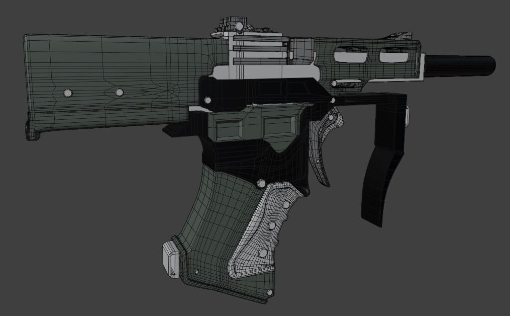 Plastic Gun 3D Model 3D model_7