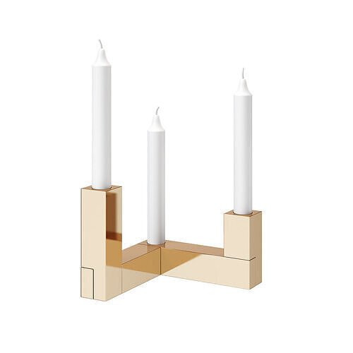 Brik 24K Gold Candleholder by Caussa 3D model