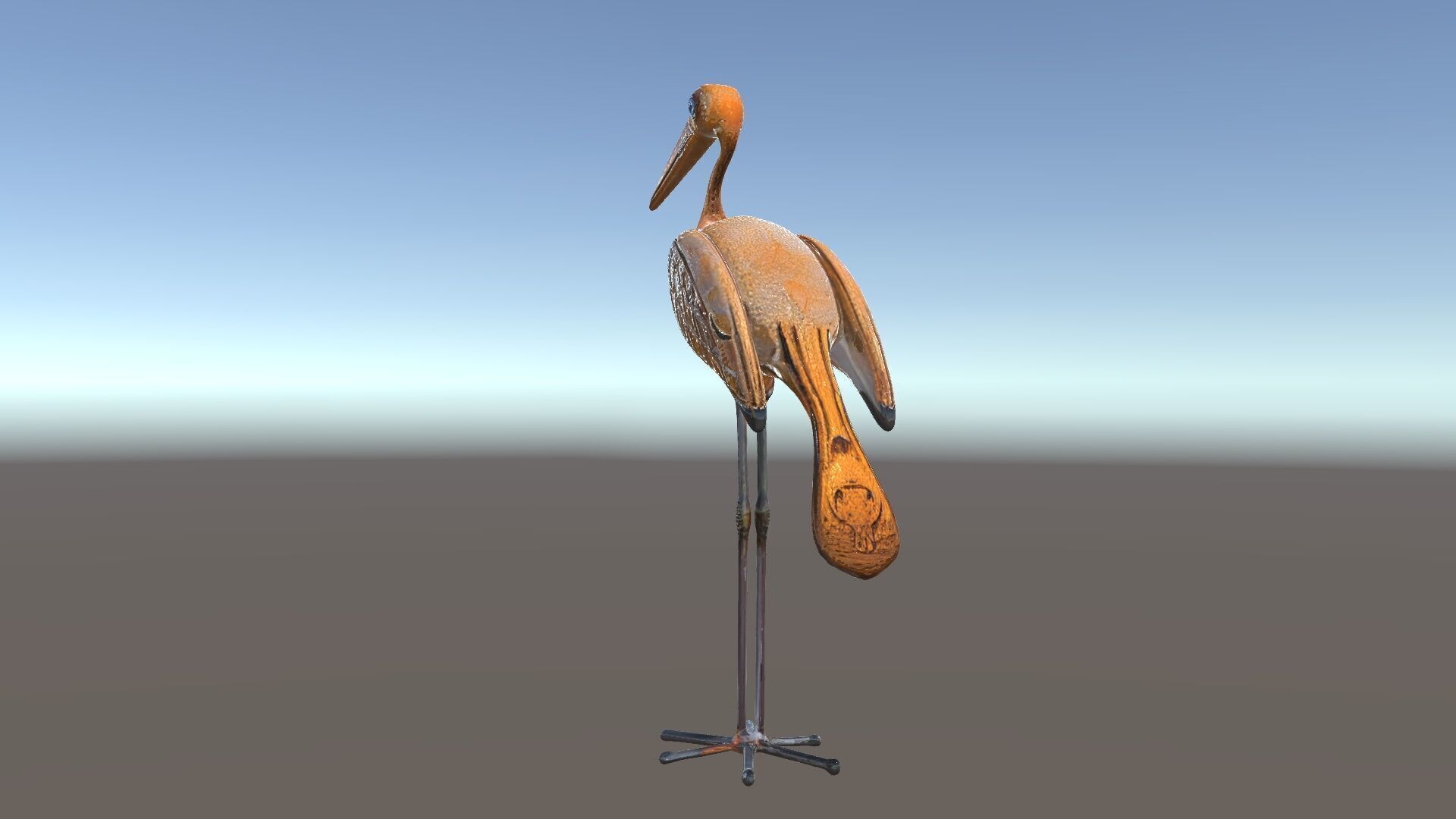Bird Sculpture Model Pack with Detailed Textures Low-poly 3D model_33