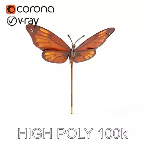 Butterfly Garden Ornament D Model Pack