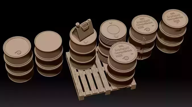 7 differents barels canister