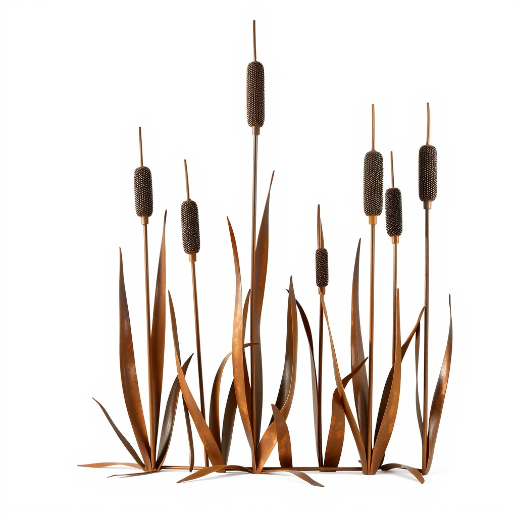 Cattail Metal Sculptures Model Pack for Environments Low-poly 3D model_2