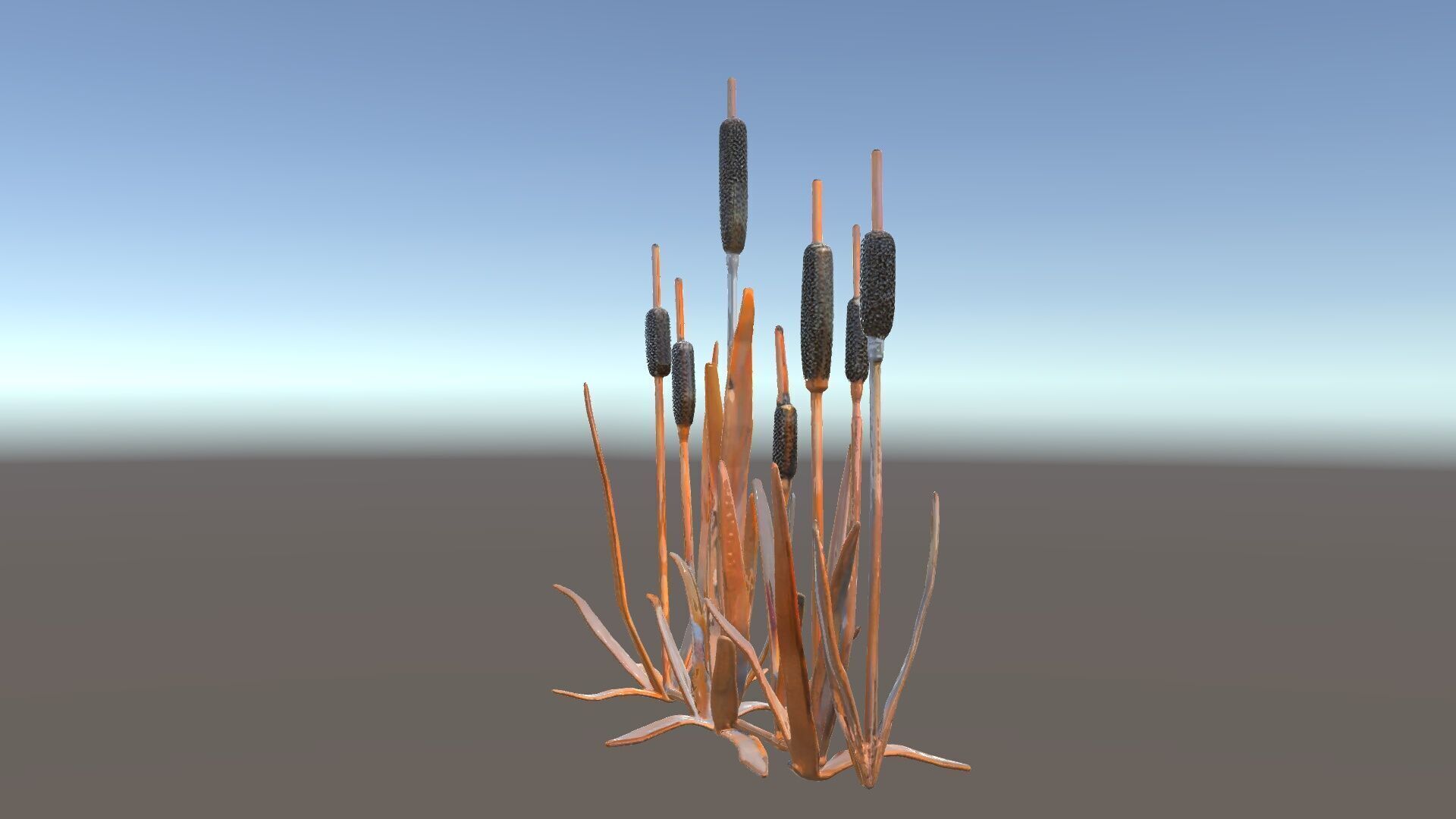 Cattail Metal Sculptures Model Pack for Environments Low-poly 3D model_5