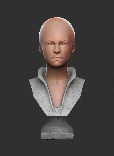 Elizabeth bust 3D model_0