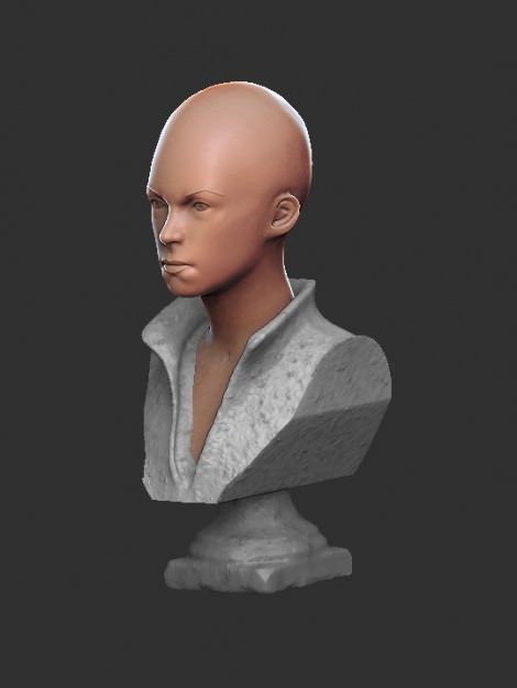 Elizabeth bust 3D model_1