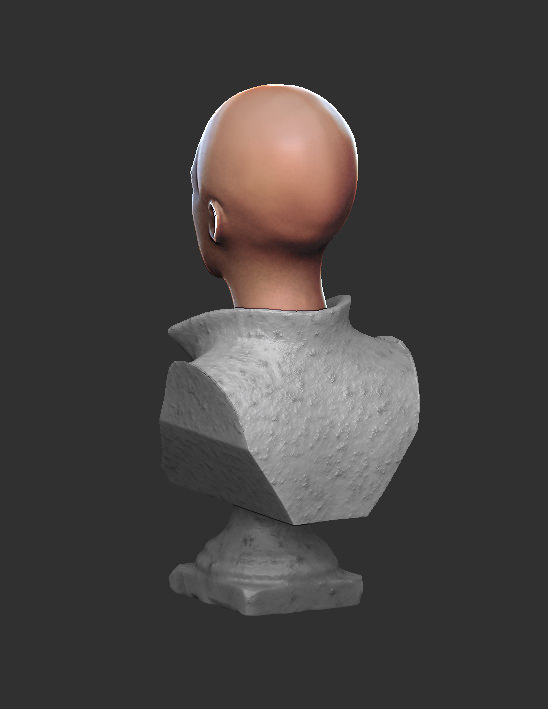 Elizabeth bust 3D model_2