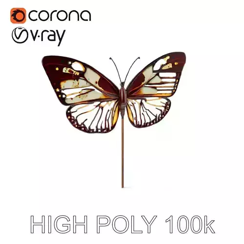 Butterfly Sculpture Model Pack for Art and Decor