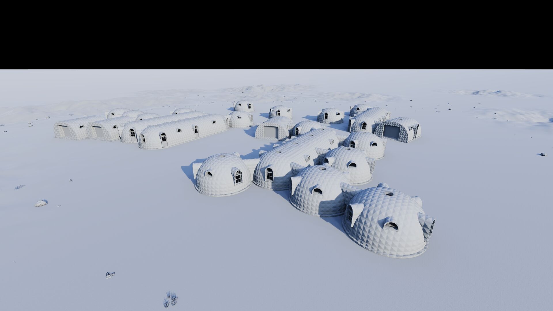 Synergistic Martian Dwellings - Regional Ecosystem Integration 3D model_15