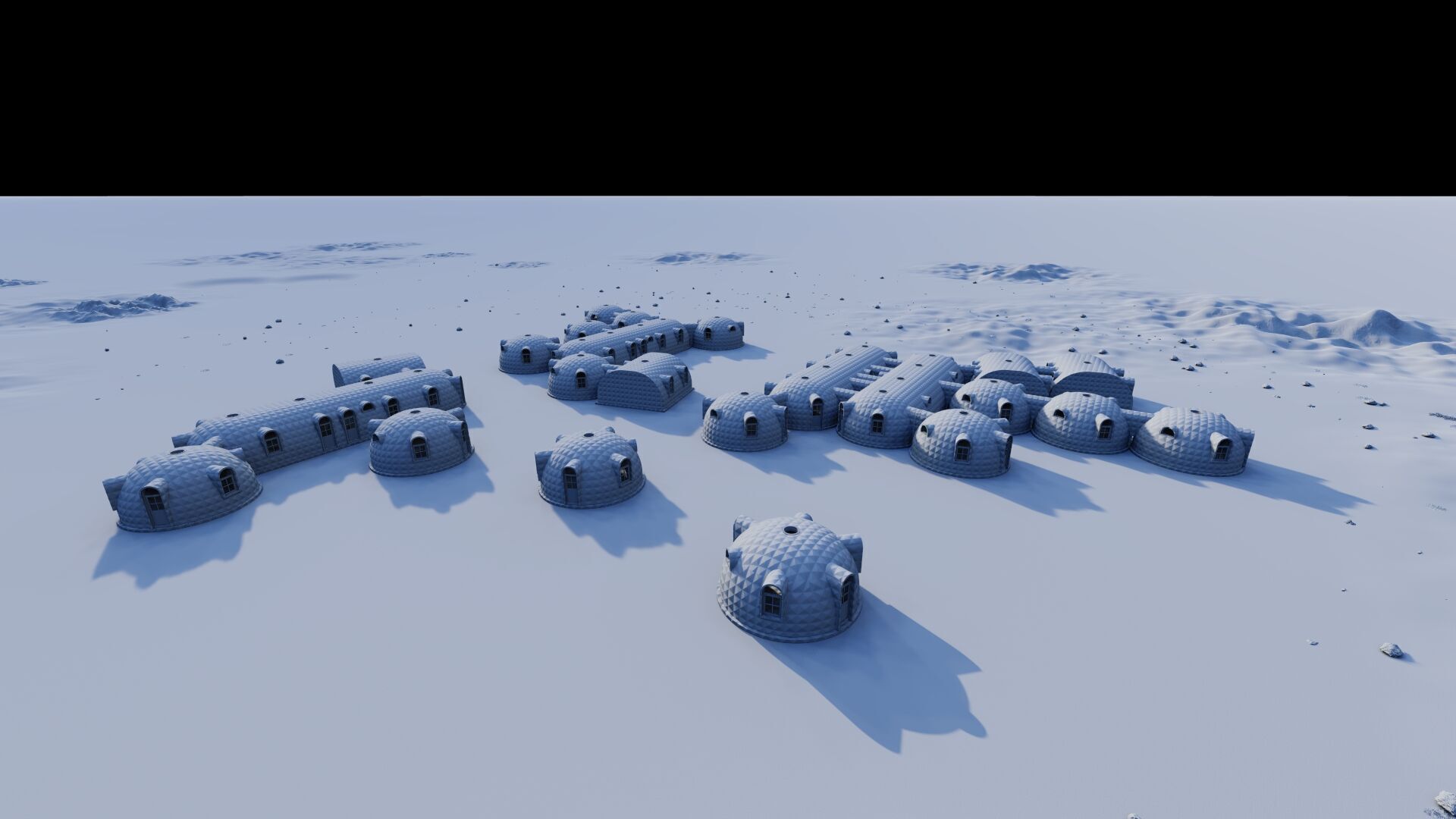 Synergistic Martian Dwellings - Regional Ecosystem Integration 3D model_6
