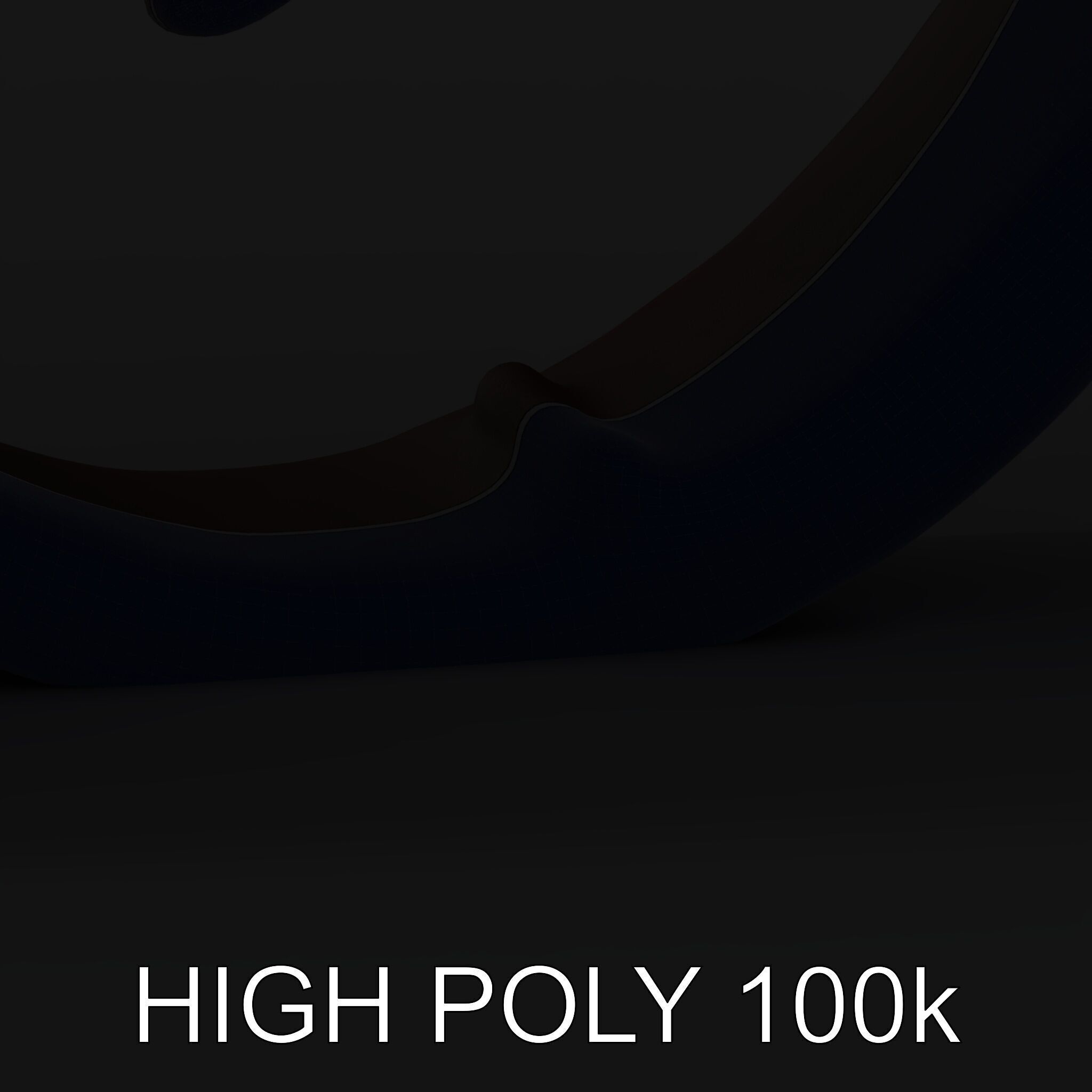 Ornamental Spiral Metalwork Model Pack Low-poly 3D model_5