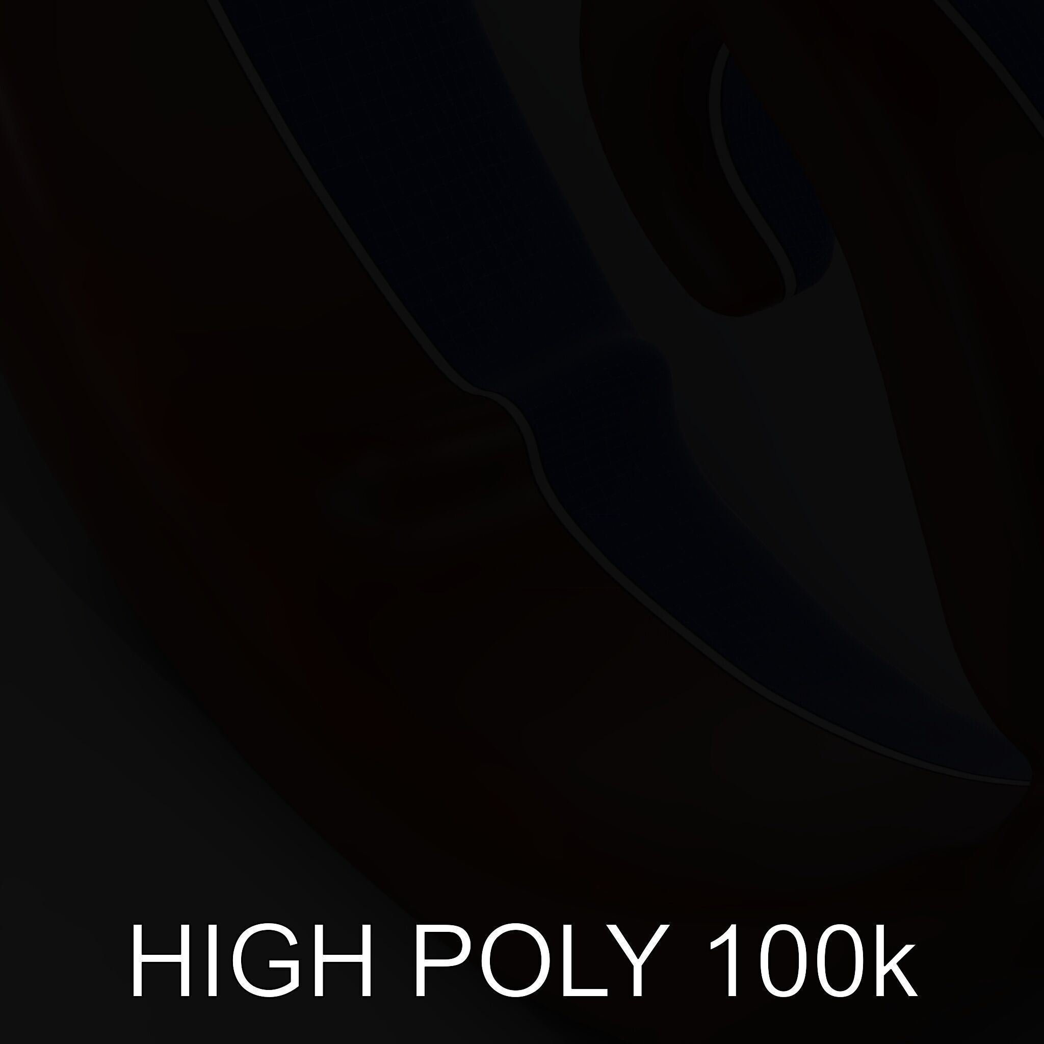 Ornamental Spiral Metalwork Model Pack Low-poly 3D model_35