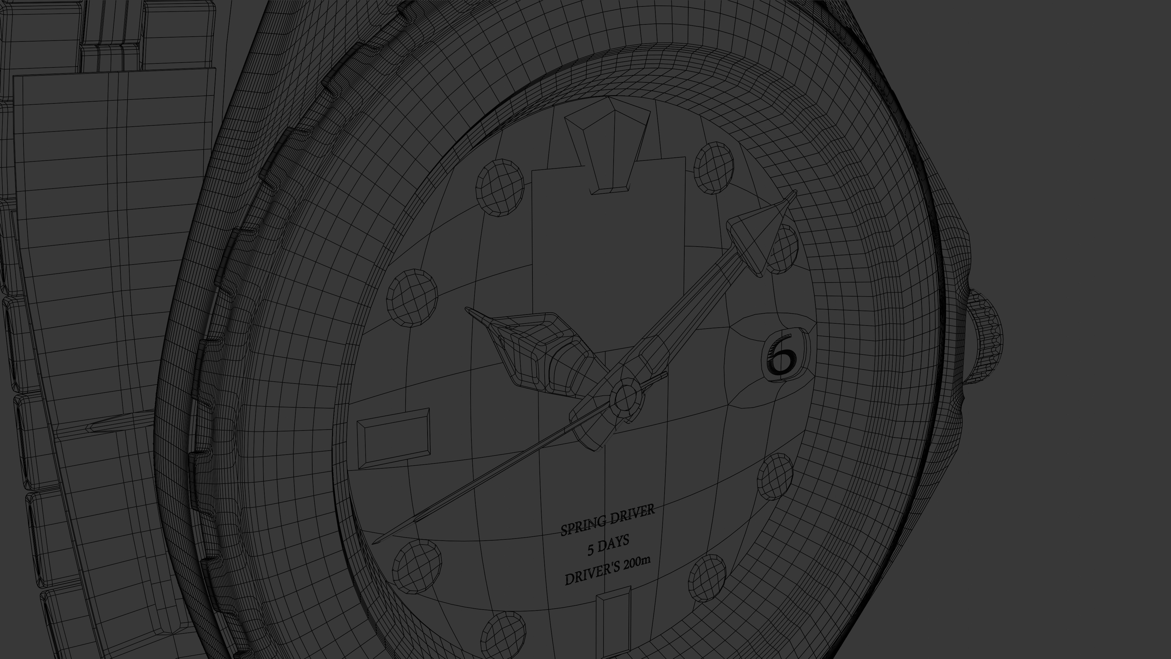 Grand Seiko Luxury Watch Photorealistic 3D Model 3D model_6