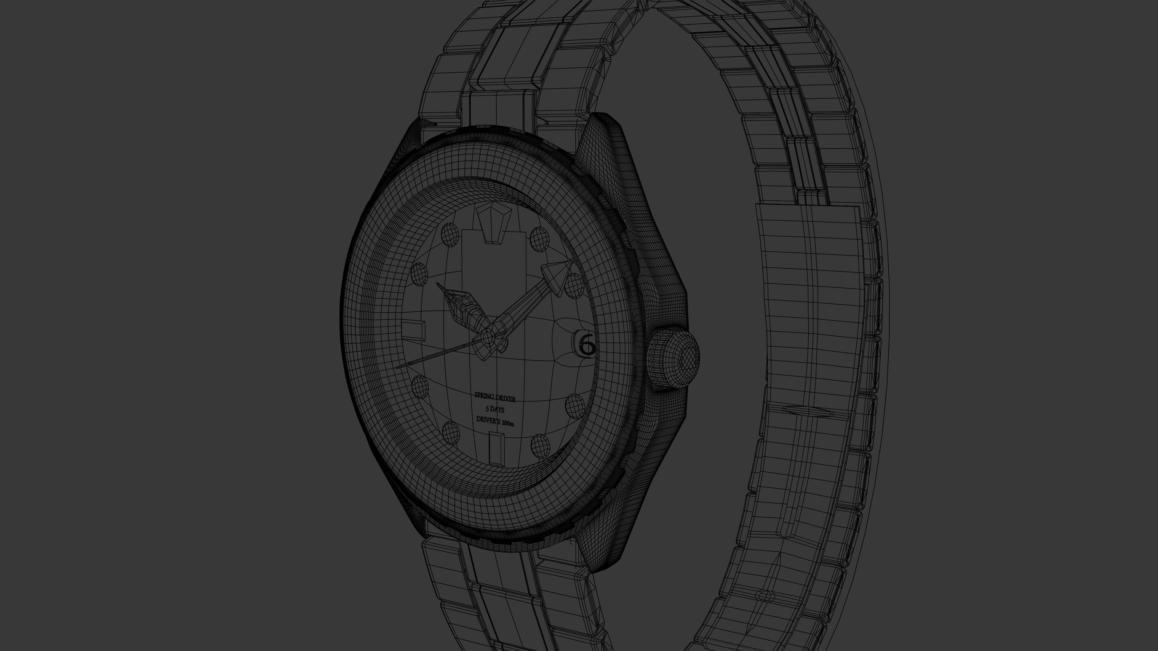Grand Seiko Luxury Watch Photorealistic 3D Model 3D model_8