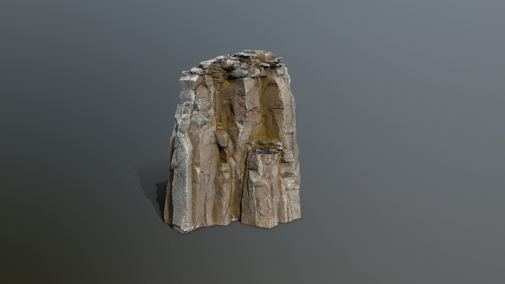 desert rocks Low-poly 3D model_3