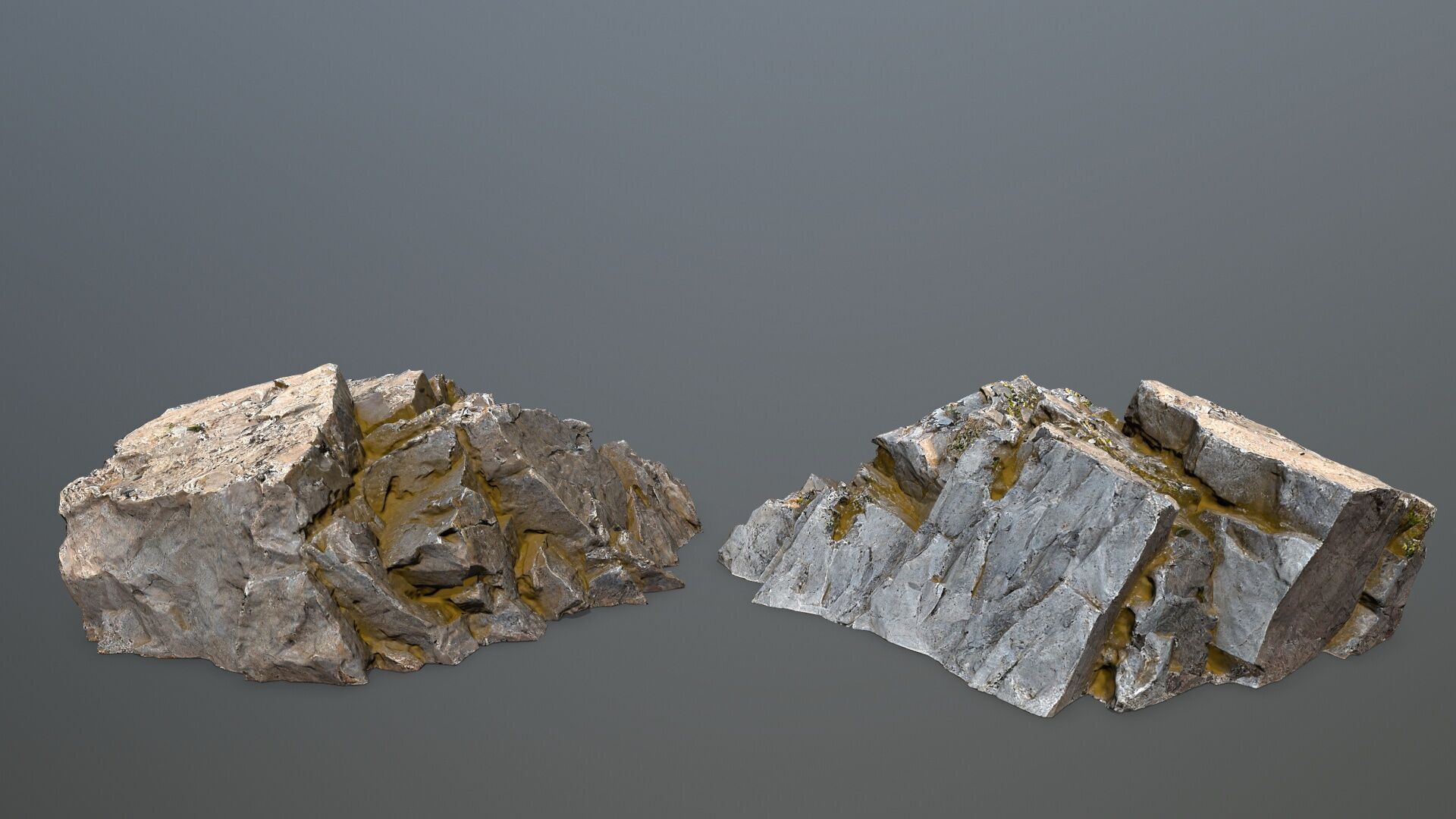 desert rocks Low-poly 3D model_13
