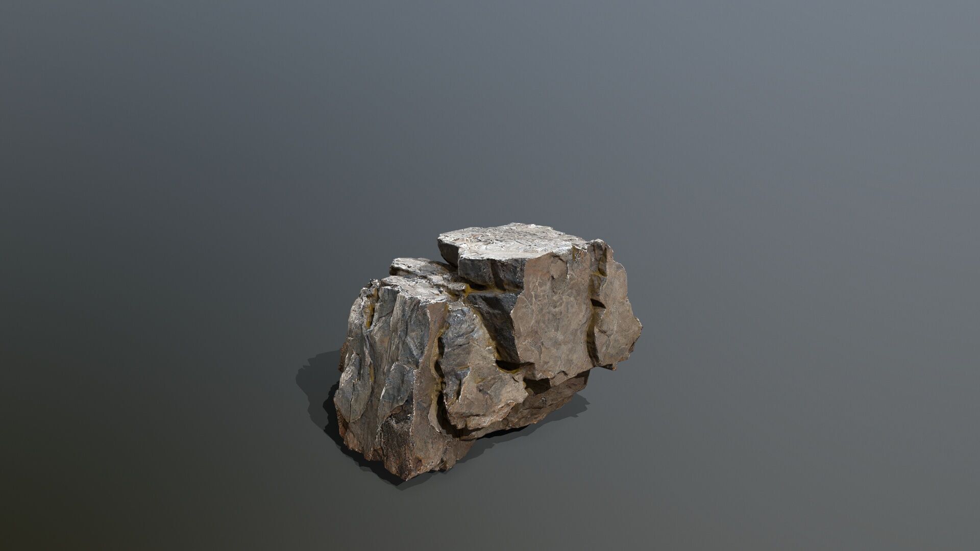 desert rocks Low-poly 3D model_6