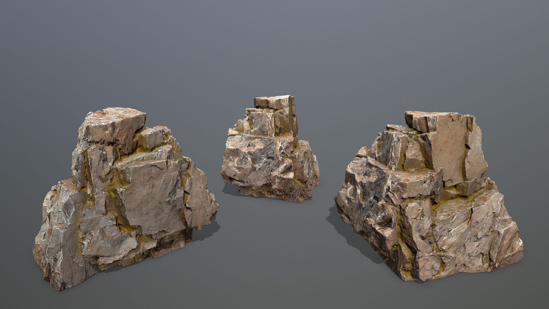 desert rocks Low-poly 3D model_11