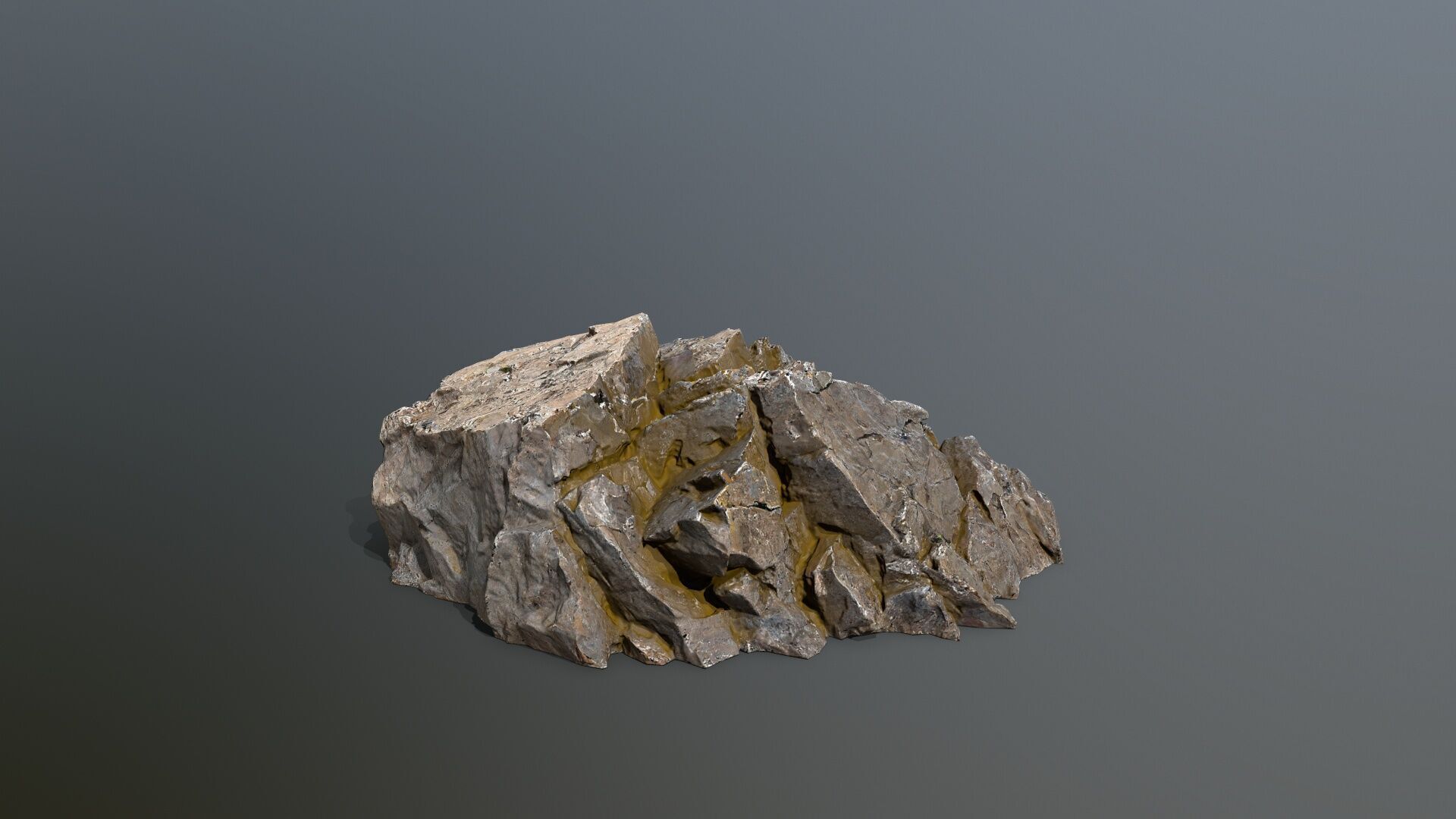 desert rocks Low-poly 3D model_7